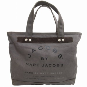 【中古】マークバイマークジェイコブス MARC by MARC JACOBS キャンバス トートバッグ ハンドバック グレー ■GY14