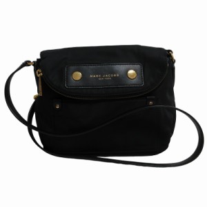 【中古】マークジェイコブス MARC JACOBS 美品 ナイロン×レザー ショルダーバッグ 斜め掛け クロスボディー ■GY14