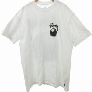 【中古】ナイキ NIKE ×ステューシー STUSSY  22SS SS 8 Ball ボール プリントTシャツ 白 ホワイト M DO9322-100