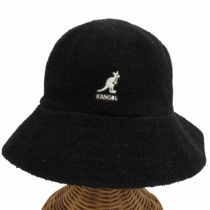 【中古】カンゴール KANGOL バミューダ バケットハット 帽子 ロゴ刺? K3050ST 黒 ブラック XLサイズ 0514 メンズ