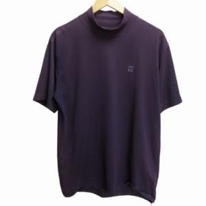 【中古】ニードルス ニードルズ Needles 近年モデル S/S Mock Neck Tee モックネックTシャツ カットソー 半袖 紫 M