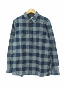 中古 ルーツカナダ Roots Canada シャツ チェック 長袖 エルボーパッチ ネイビー グレー M メンズの通販はau Pay マーケット ブランド古着のベクトル 商品ロットナンバー