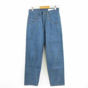 【中古】クロデニム KURODENIM デニムパンツ ジーンズ ハイウエスト ロング 青 30 *A598 レディース