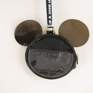 【中古】ディズニー Disney コインケース ミッキーマウス キャラクター ショルダー 黒 *T856 メンズ レディース