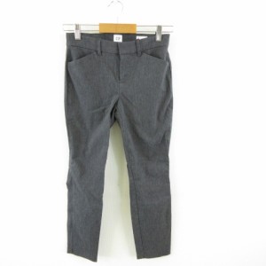 【中古】ギャップ GAP アンクルパンツ ストレッチ グレー 00 *A35 レディース