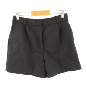 【中古】ザラ ZARA ショートパンツ ストレッチ 黒 M *A222 レディース