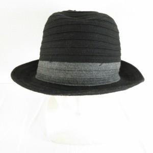 【中古】サンディエゴハット San Diego Hat Co. 中折れハット 帽子 黒 S *A217 メンズ