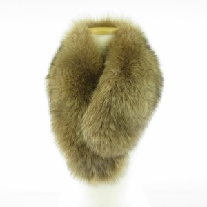 【中古】サガファーズ SAGA FURS ショール マフラー ティペット ファー 茶 *T911 レディース