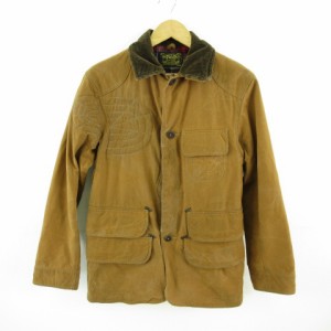 【中古】ラルフローレン RALPH LAUREN オイルドハンティングジャケット 長袖 コーデュロイ 茶 S *T29 メンズ