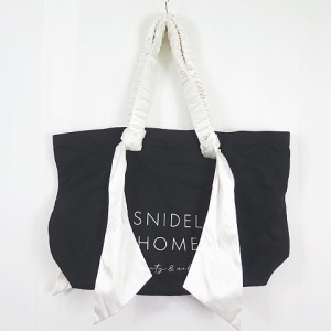 【中古】スナイデル snidel HOME オーガニックキャンバス トートバッグ ONE ブラック SHGB239006