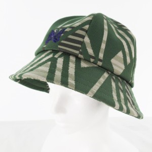 【中古】未使用品 ニードルス ニードルズ Needles Bermuda Hat バミューダ ハット バケット 帽子 総柄 NS056 グリーン 緑 パープル