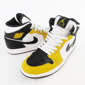 【中古】ナイキ NIKE AIR JORDAN 1 MID/エアジョーダン1 ミッド Yellow Ochre イエローオークル DQ8426-701 US8.5 26.5ｃｍ 