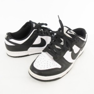 【中古】ナイキ NIKE DUNK LOW RETRO PANDA/ダンクロー レトロ パンダ DD1391-100 US8 26ｃｍ スニーカー ブラック ホワイト メンズ