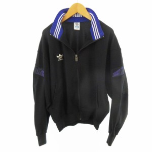 【中古】アディダス adidas ジャージ トラックジャケット デサント ATS-805 黒 ブラック O メンズ