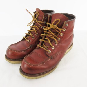 【中古】レッドウィング REDWING 14年製 羽刺繍タグ アイリッシュセッターブーツ 8875 US7 25ｃｍ 赤茶系 USA製  メンズ