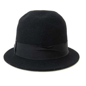 中古 カシラ Ca4la Knox ウールハット 帽子 ボーラーハット 黒