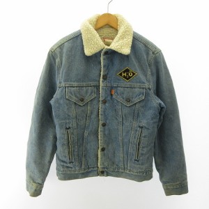 【中古】リーバイス Levi's 70608 ヴィンテージ ボア デニムジャケット ブルゾン USA製 オレンジタブ インディゴ 38 約M EC●