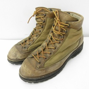 【中古】ダナー DANNER 3042 ダナーライト ブーツ ゴアテックス 黒タブ ビブラムソール USA製 茶 ブラウン 7EE 25cm相当 STK