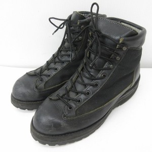 【中古】DANNER 31400X ダナーライト ブーツ 黒タブ 90s USA製 ゴアテックス ビブラム 黒 ブラック 7EE 25cm相当 STK