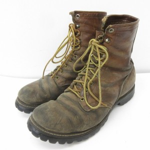 【中古】レッドウィング REDWING 60's〜70's アイリッシュセッター ブーツ 旧犬タグ プレーントゥ ブラウン 9E 27cm相当 STK