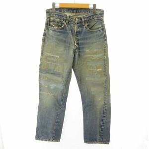 【中古】リーバイス Levi's 501 BIGE 刻印8 デニム ヴィンテージ 赤耳 足長R 黒カン インディゴ 実寸 W33 L30 STK メンズ