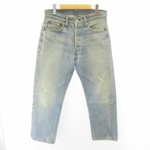 【中古】リーバイス Levi's 501 66後期 78年 刻印6 デニム ヴィンテージ 黒カン 赤耳 紙パッチ インディゴ 実寸 W31 L27 STK