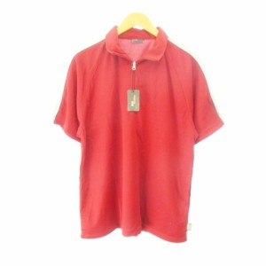 【中古】未使用品 ANCESTRESS NORTH SEA アンセントゥレス タグ付き ポロシャツ 半袖 赤 レッド M メンズ