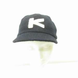 【中古】カブー KAVU 帽子 ウールベースボールキャップ 紺 ネイビー M メンズ