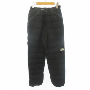 【中古】ザノースフェイス THE NORTH FACE ダウンパンツ サイドジップ イージー仕様 NDW91705 黒 ブラック L ■GY31