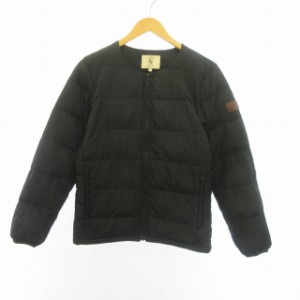 【中古】エーグル AIGLE 中綿ジャケット ブルゾン インナー 黒 ブラック M ■GY31 メンズ