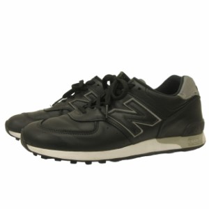 【中古】ニューバランス NEW BALANCE 576 M576KKL スニーカー シューズ リフレクター ロゴ US8 26?p 黒 ブラック メンズ