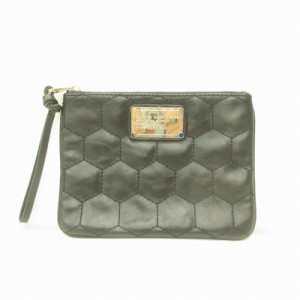 【中古】マークバイマークジェイコブス MARC by MARC JACOBS ポーチ 小物入れ ミニバッグ レザー 黒 ブラック ■GY09