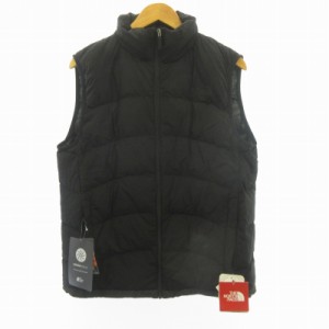 【中古】ザノースフェイス THE NORTH FACE タグ付 ND91649 ACONCAGUA VEST ダウンベスト ブルゾン 黒 L ■GY09