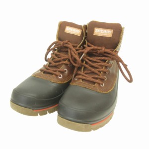 【中古】スペリー トップサイダー CANNON WINTER LACE UP キャノンウィンターレースアップ ブーツ 靴 防水 9.5 27.5cm