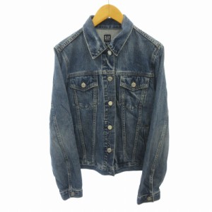 【中古】ギャップ GAP DENIM オールド 紺タグ デニムジャケット Gジャン インディゴブルー 青 S メンズ