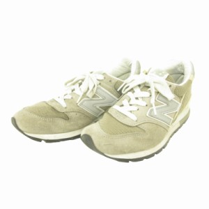 【中古】ニューバランス NEW BALANCE CM996GR2 スニーカー ランニングシューズ グレー 25.5?p メンズ