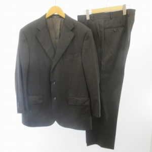 【中古】コルネリアーニ Corneliani 近年 ウール ストライプ スーツ ジャケット ブレザー 2B ビジネス フォーマル 約M