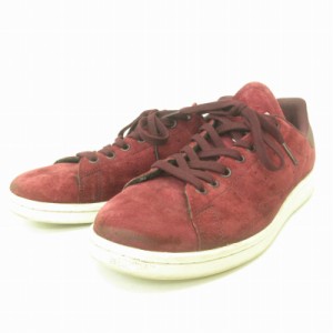 【中古】アディダス adidas 美品 S80028 スタンスミス STAN SMITH スニーカー スエード マルーン  ボルドー 赤系 27.0?p メンズ