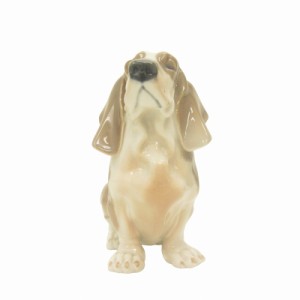 【中古】ロイヤルコペンハーゲン ROYAL COPENHAGEN 美品 98年製 イヤーフィギュリン 犬 陶磁器 オブジェ 置物 陶器 STK