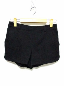 【中古】マウジー moussy パンツ ボトムス ショート ショート丈 無地 黒 2 レディース