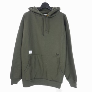 【中古】未使用品 ダブルタップス WTAPS 20AW LLW HOODED COPO 刺繍 プリント プルオーバー パーカー 04 カーキの