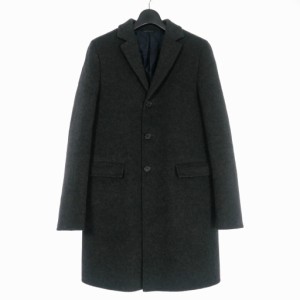 【中古】ジルサンダー JIL SANDER チェスターコート ダブルフェイス ウール 48 グレー 国内正規 20132M01554 LM100872