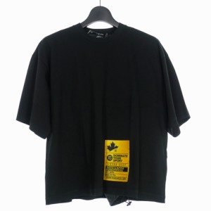 【中古】ワンポイント ロゴ Tシャツ ノースリーブ レイヤード M ブラック 黒 S74GD0778 国内正規