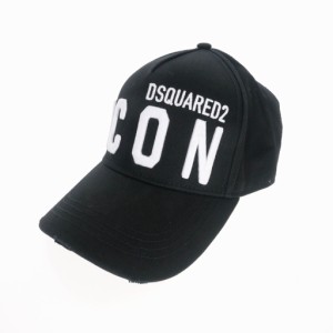 【中古】未使用品 ディースクエアード DSQUARED2 21SS ICON CAP アイコン刺繍 キャップ ダメージ加工 帽子 UNI 