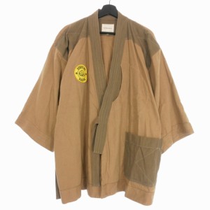 【中古】ニコラスデイリー NICHOLAS DALEY 21SS DO-GI ジャケット ガウンコート 40 ベージュ 国内正規 メンズ