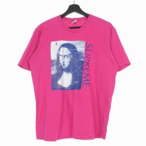 【中古】シュプリーム SUPREME Mona Lisa Tee モナリザ Tシャツ カットソー 半袖 M ピンク メンズ