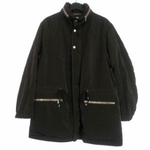 【中古】未使用品 ジルサンダー JIL SANDER CABAN D 01 PD GD ミリタリー ジャケット ブルゾン 48 ダークブラウン 茶