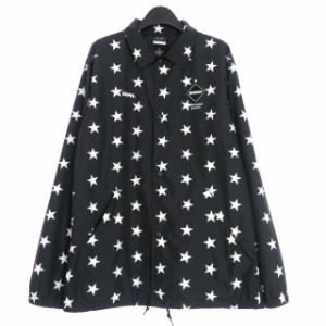 【中古】エフシーレアルブリストル F.C.Real Bristol FCRB 17AW STAR COACH JACKET 星柄 コーチジャケット ブルゾン L