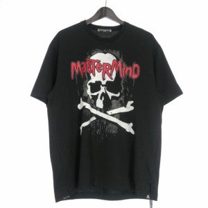 【中古】マスターマインド mastermind JAPAN 23AW スカルプリント Tシャツ カットソー 半袖  L 黒 ブラック