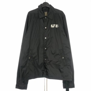 【中古】未使用品 ダークシャドウ DRKSHDW Rick Owens SNAPFRONT JKT コーチジャケット ブルゾン L ブラック 黒